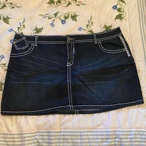 Maurices Blue Jean Skirt